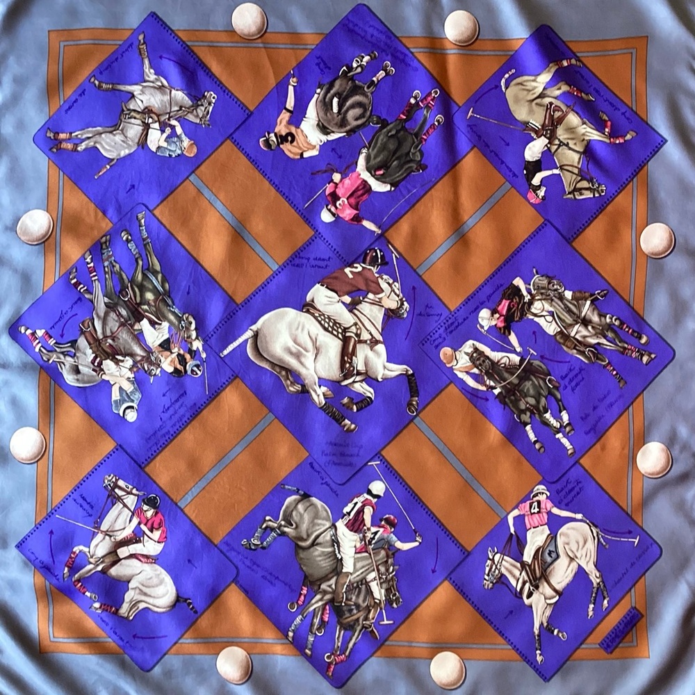 Hermes’ silk scarf